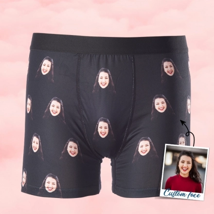 Personalized Boxers with Custom Design - Boxers Personalized for Men - Custom Panties for Unique Gifts