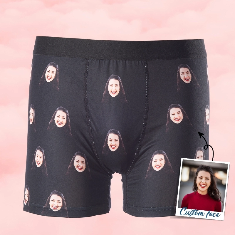 Personalized Boxers with Custom Design - Boxers Personalized for Men - Custom Panties for Unique Gifts