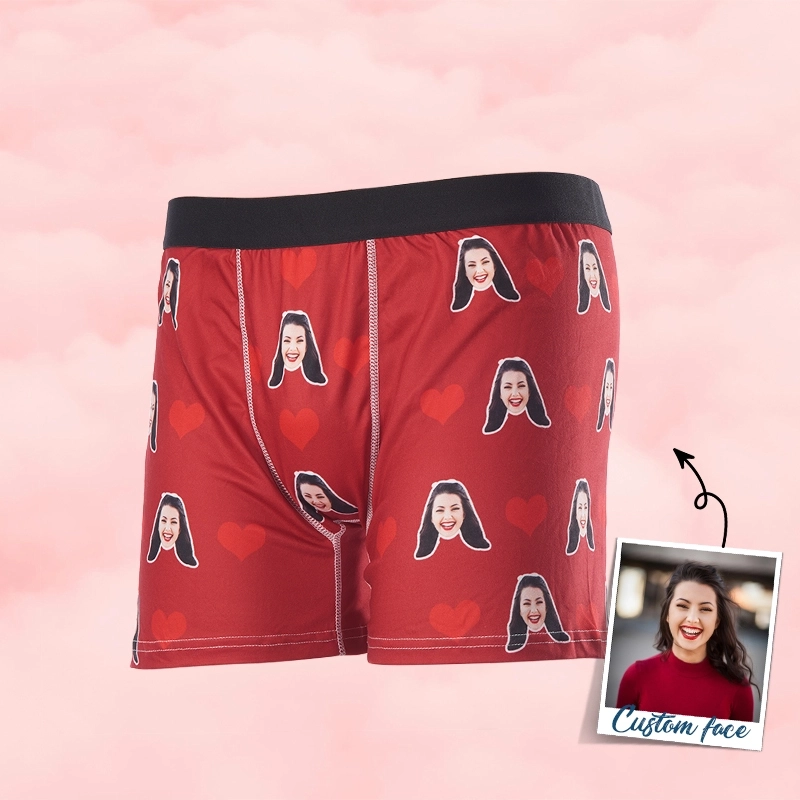 Custom Boxer Briefs with Face - Personalized Boxers for Men - Unique Custom Face Boxers Gift (2)