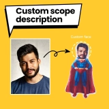 Custom Face Pillow - Personalized Photo Cushions - Custom Superhero Pillow for Unique Gifts (2)