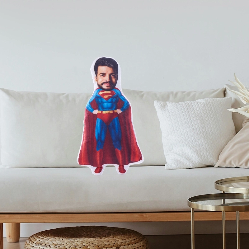 Custom Face Pillow - Personalized Photo Cushions - Custom Superhero Pillow for Unique Gifts (4)