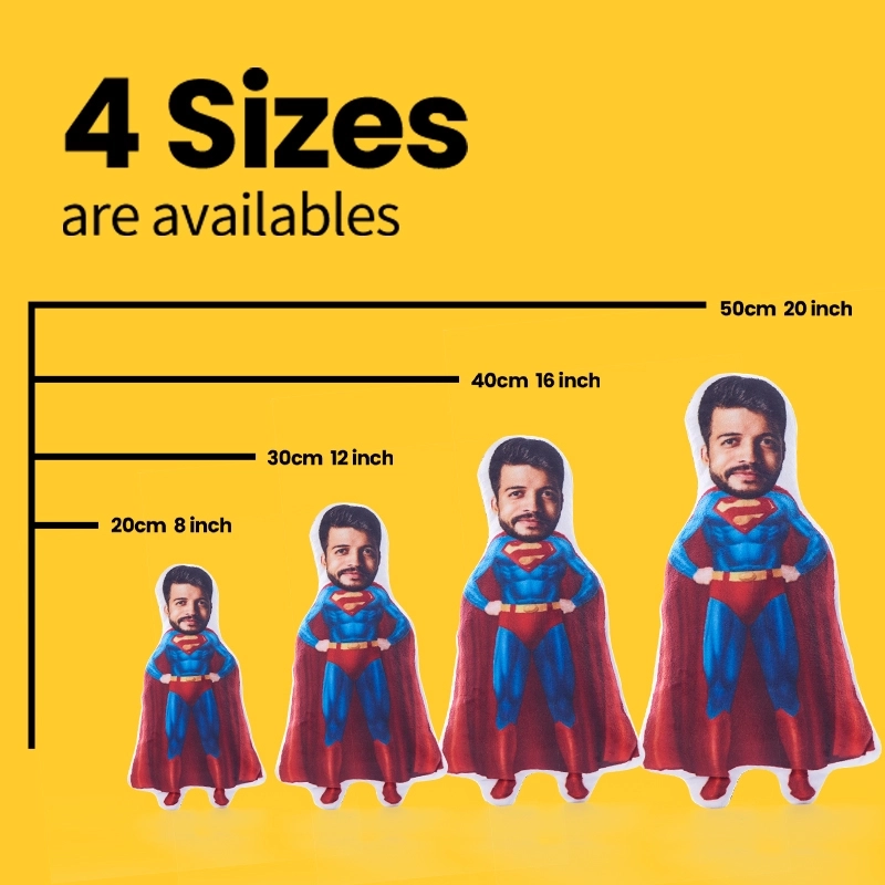 Custom Face Pillow - Personalized Photo Cushions - Custom Superhero Pillow for Unique Gifts (5)