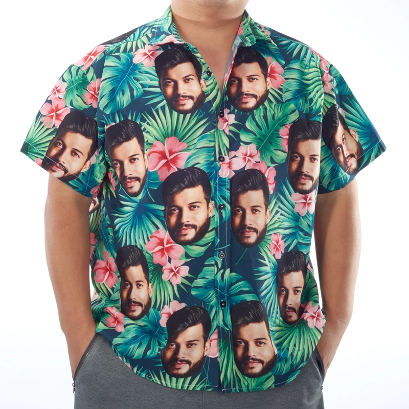 Custom Face Shirt - Personalized Father's Day Shirt - Shirt with Your Face on It - Fun Shirts with Faces for Men (6)