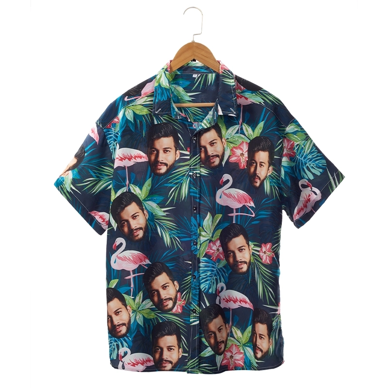 Custom Face Shirts - Crazy Button Down Shirts with Faces - Personalized Black High Top Face Shirt (2)