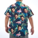 Custom Face Shirts - Crazy Button Down Shirts with Faces - Personalized Black High Top Face Shirt (6)
