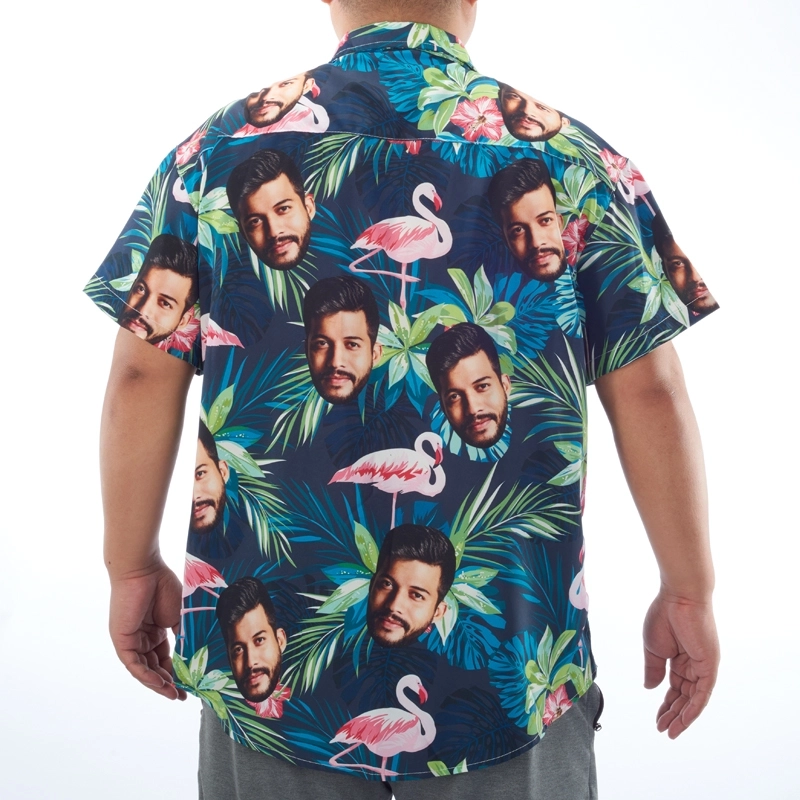 Custom Face Shirts - Crazy Button Down Shirts with Faces - Personalized Black High Top Face Shirt (6)
