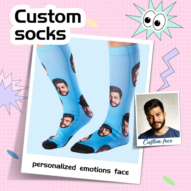 Custom Face Socks - Personalized Baby Face Socks - Custom Socks with Face for Unique Gifts - Face on Socks for Men and Women (3)