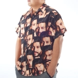 Custom Golf Shirt with Faces - Face Repeating on Shirt - Funny Dad Shirts - Best Dad Ever Personalized Shirt (3)
