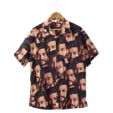 Custom Golf Shirt with Faces - Face Repeating on Shirt - Funny Dad Shirts - Best Dad Ever Personalized Shirt (5)