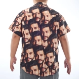 Custom Golf Shirt with Faces - Face Repeating on Shirt - Funny Dad Shirts - Best Dad Ever Personalized Shirt (6)