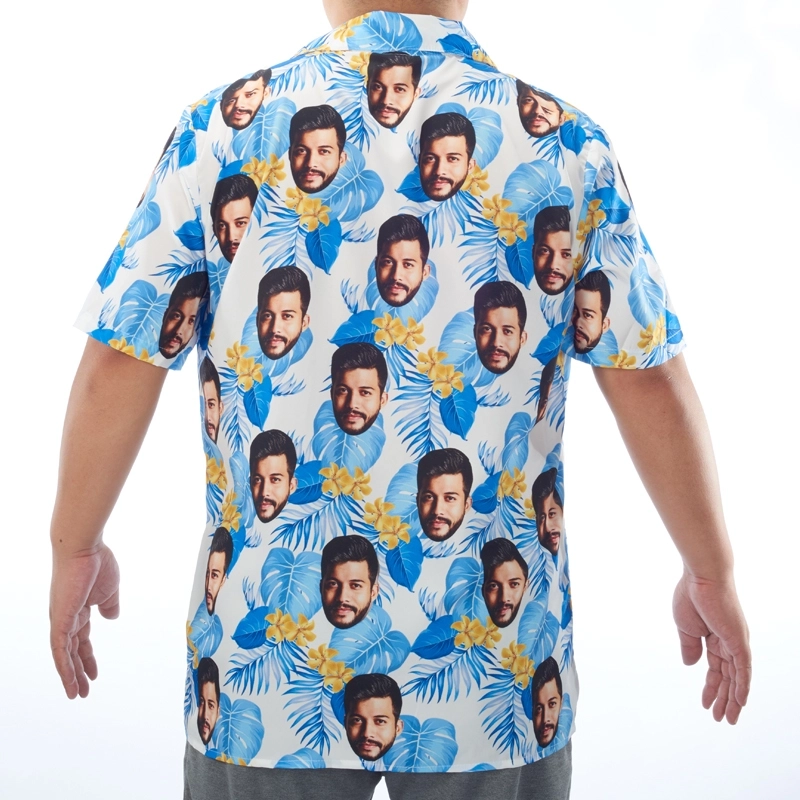 Custom Hawaiian Shirt for Men - Kid's Floral Print Hawaiian Shirt - Father's Day Hawaiian Shirt with Kids' Faces (4) Custom Hawaiian Shirt for Men - Kid's Floral Print Hawaiian Shirt - Father's Day Hawaiian Shirt with Kids' Faces (4)