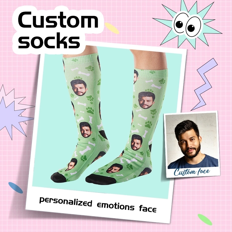 Custom Pet Socks - Personalized Dog Socks with Pet Face - Custom Socks with Dog Face - Unique Pet on Socks Gift (4)