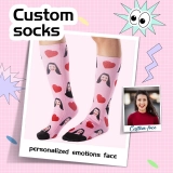 Custom Photo Socks for Dad - Personalized Socks with Kids' Faces - Custom Socks with Pictures - Unique Socks with Faces Gift