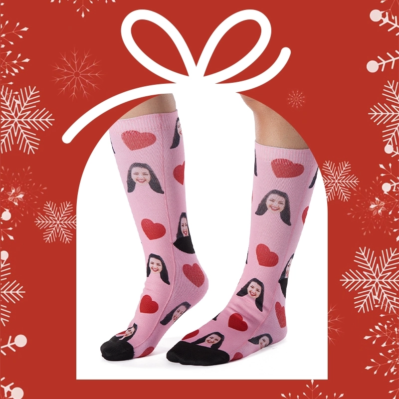 Custom Photo Socks for Dad - Personalized Socks with Kids' Faces - Custom Socks with Pictures - Unique Socks with Faces Gift (2)