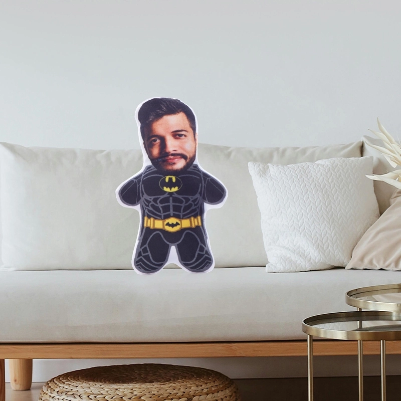 Custom Picture Pillow - Personalized Superhero Cushion with Face - Custom Pillow with Picture for Funny Gifts (4) Custom Picture Pillow - Personalized Superhero Cushion with Face - Custom Pillow with Picture for Funny Gifts (4)