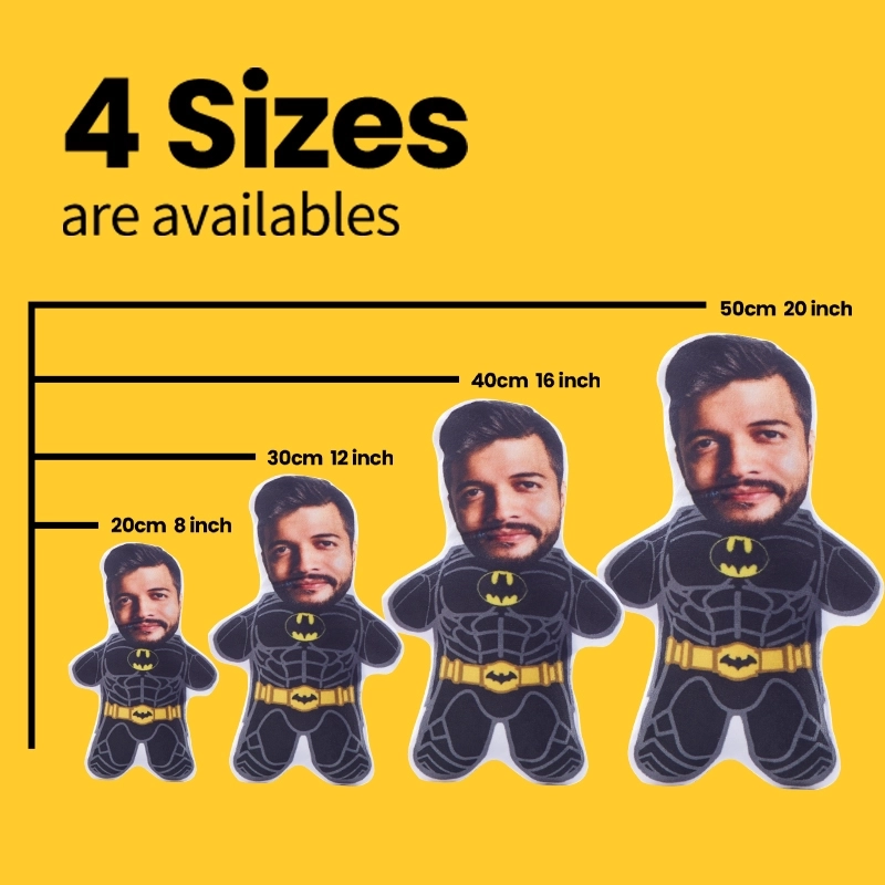 Custom Picture Pillow - Personalized Superhero Cushion with Face - Custom Pillow with Picture for Funny Gifts (5)