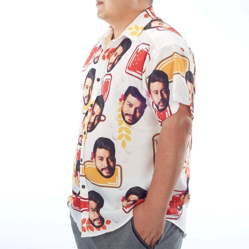 Design Your Own Shirt - Personalized Father's Day Shirts - Custom Face on Shirt - Pet Face Button Up Shirt for Men (3)