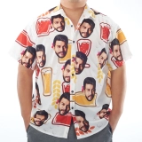 Design Your Own Shirt - Personalized Father's Day Shirts - Custom Face on Shirt - Pet Face Button Up Shirt for Men (4)
