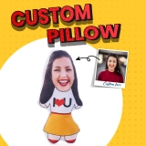 Personalized Doll Pillow - Custom Body Pillow with Face - Custom Face Plush for Unique Gifts