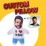 Custom Face Pillows - Personalized Photo Pillows - Funny Gift Pillow with Custom Face Design Custom Face Pillows - Personalized Photo Pillows - Funny Gift Pillow with Custom Face Design