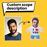 Custom Face Pillows - Personalized Photo Pillows - Funny Gift Pillow with Custom Face Design (2) Custom Face Pillows - Personalized Photo Pillows - Funny Gift Pillow with Custom Face Design (2)