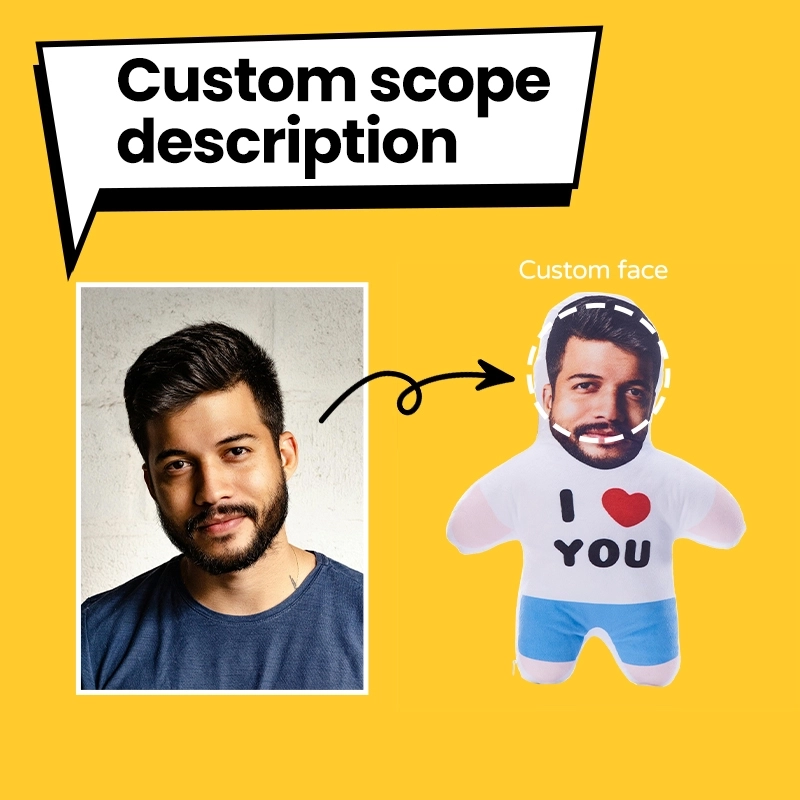 Custom Face Pillows - Personalized Photo Pillows - Funny Gift Pillow with Custom Face Design (2) Custom Face Pillows - Personalized Photo Pillows - Funny Gift Pillow with Custom Face Design (2)