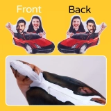 Personalized Car Pillow - Custom Face Ride Pillow - Couple Adventure Plush - Unique Driving Gift for Special Occasions (3)