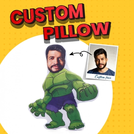 Personalized Face Pillow - Custom Pillow with Photo Print - Funny Custom Character Pillow for Unique Gifts Personalized Face Pillow - Custom Pillow with Photo Print - Funny Custom Character Pillow for Unique Gifts