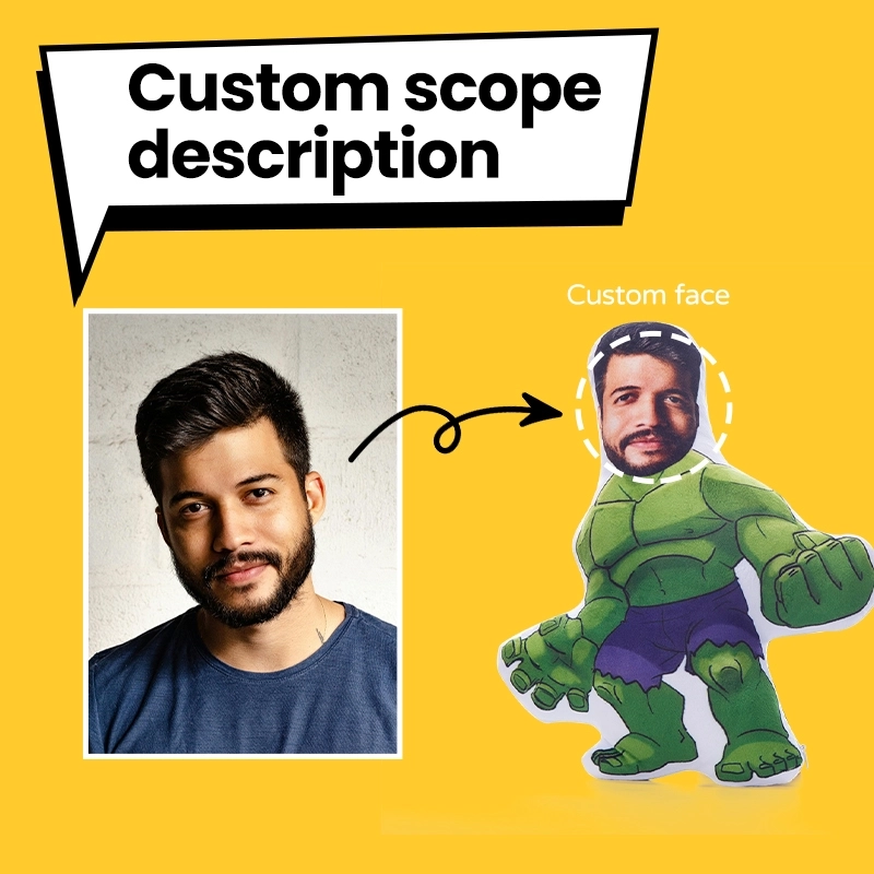 Personalized Face Pillow - Custom Pillow with Photo Print - Funny Custom Character Pillow for Unique Gifts (3) Personalized Face Pillow - Custom Pillow with Photo Print - Funny Custom Character Pillow for Unique Gifts (3)