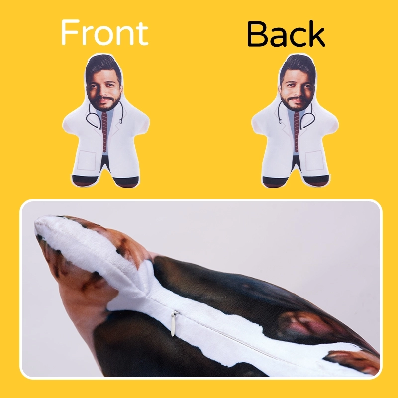 Personalized Pillow with Picture - Custom Doctor Pillow - Customized Cushion with Face and Name (3) Personalized Pillow with Picture - Custom Doctor Pillow - Customized Cushion with Face and Name (3)