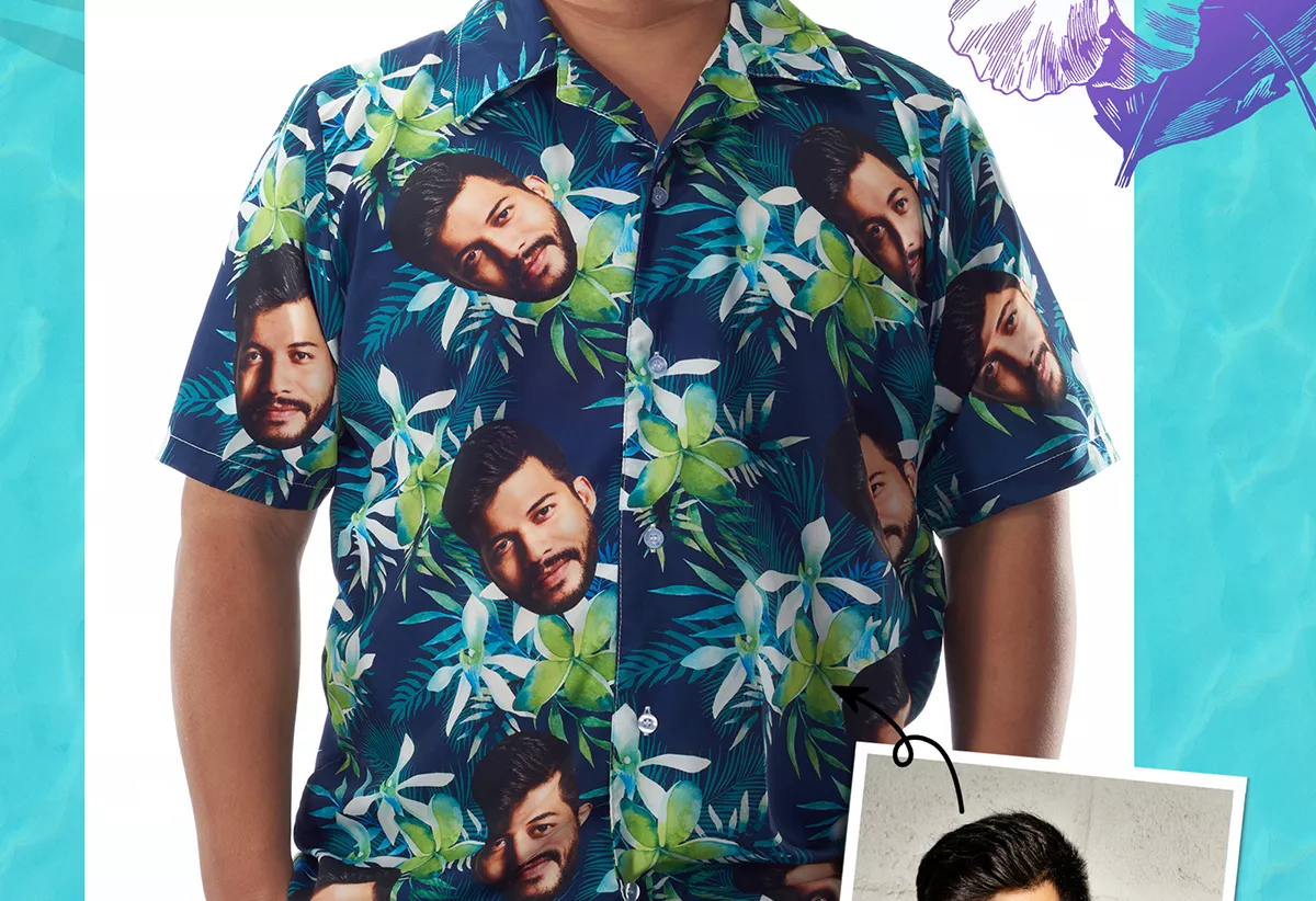 three faces custom hawaiian shirt