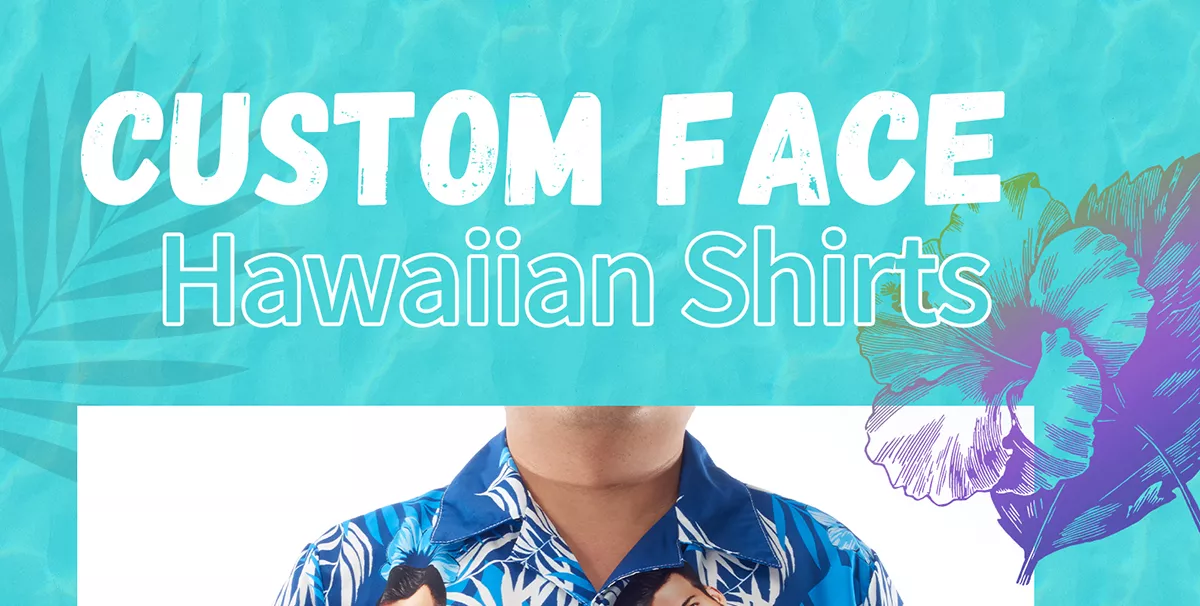 man with hawaiian shirt photo from back