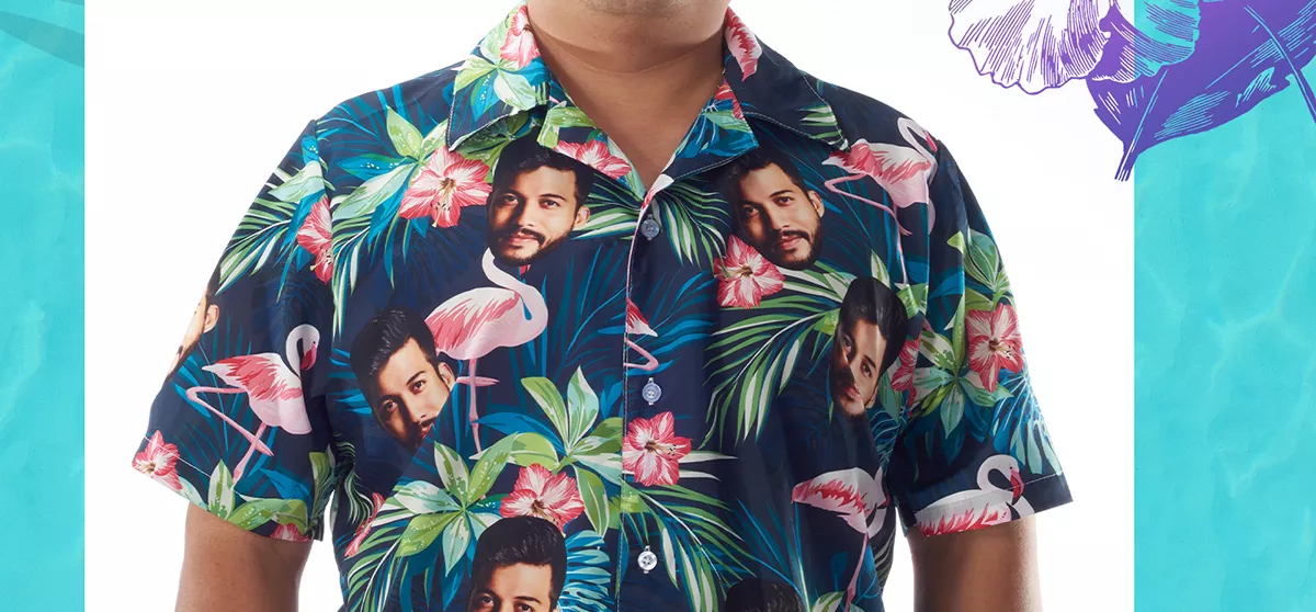 custom hawaiian shirts with company logo
