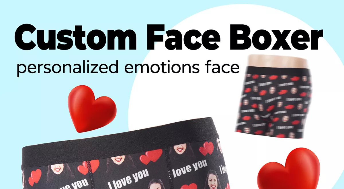 Custom Love Message Boxers