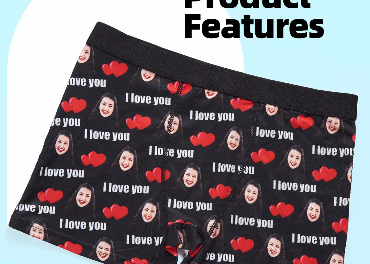 Romantic Gift Boxers with Face