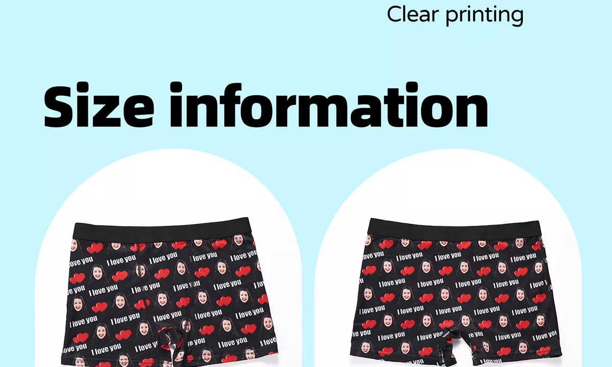 Heart Print Custom Underwear
