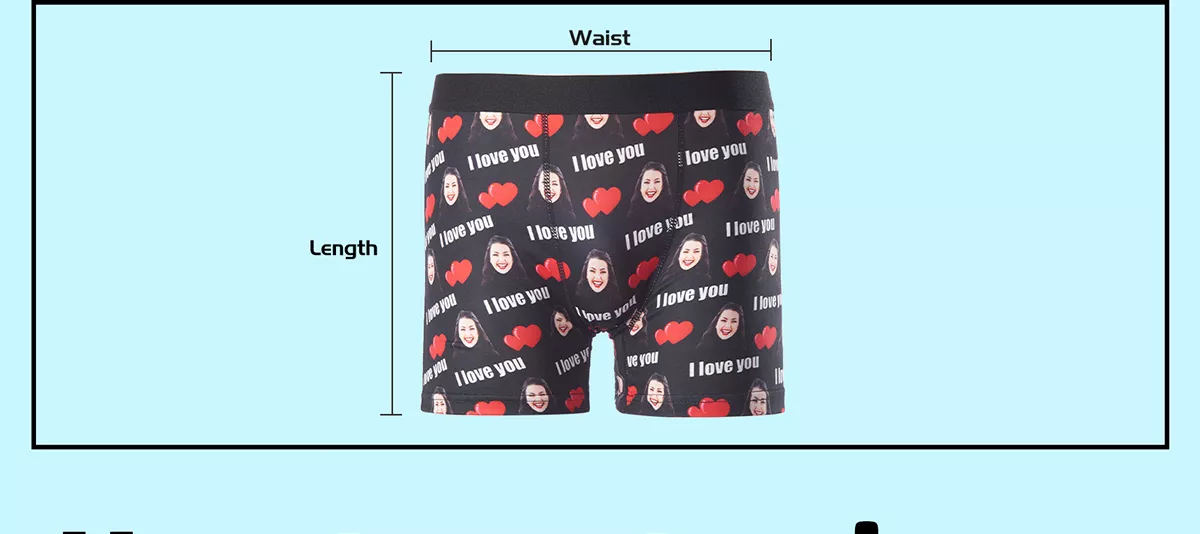 Custom Love Message Boxers