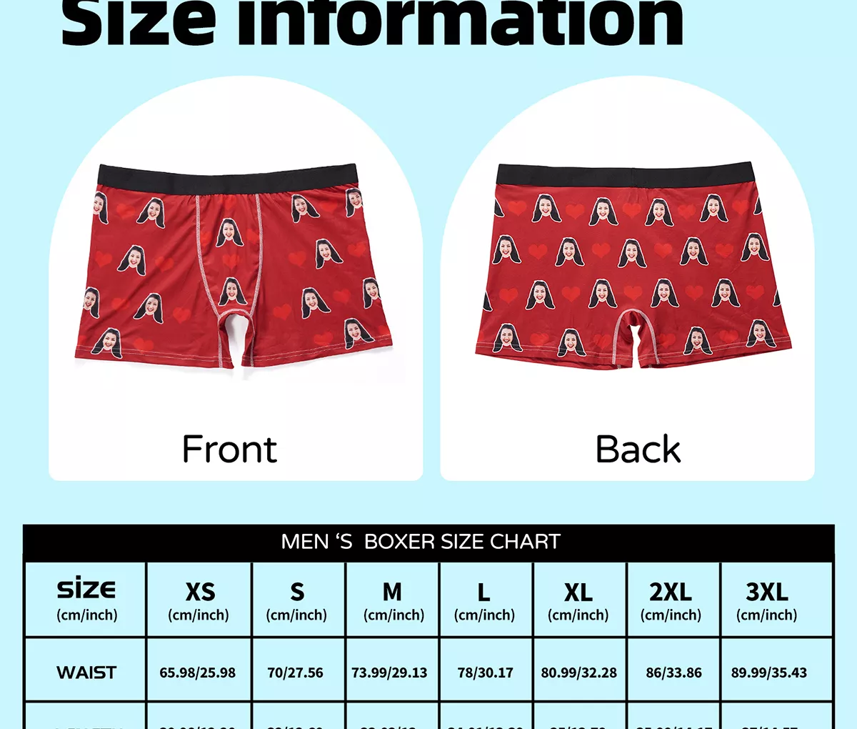 personalized boxers with face