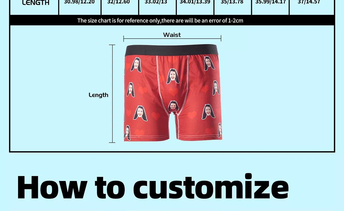 personalized boxers with face