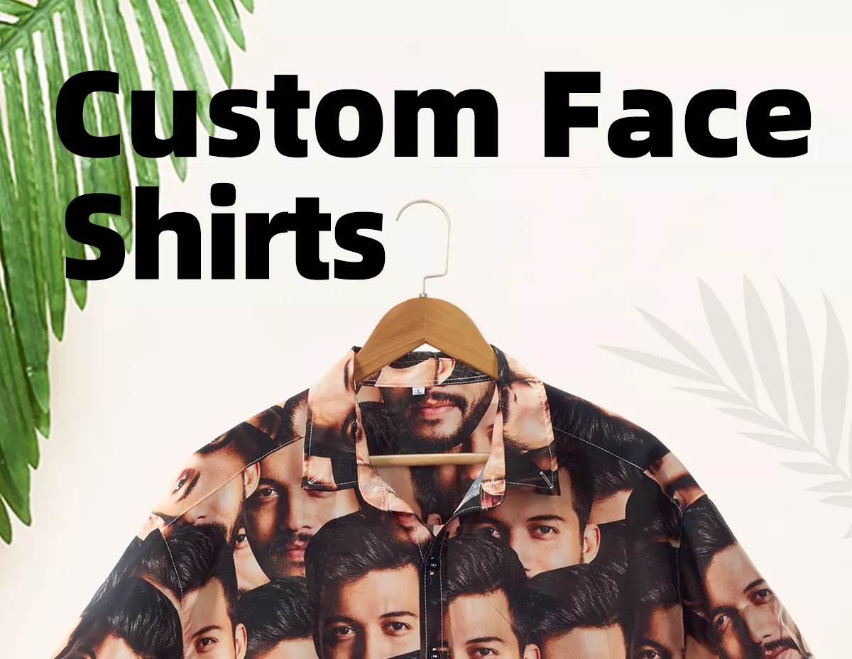 face repeating on shirt