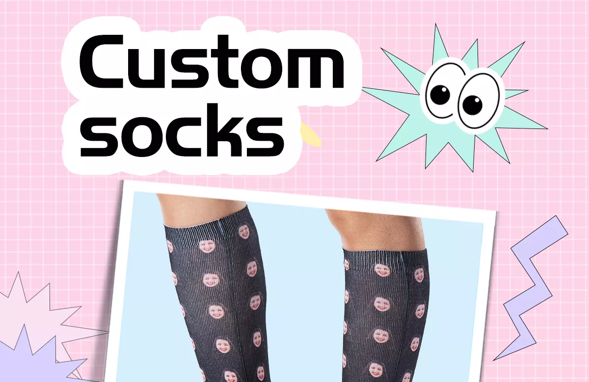 customized face socks fast delivery
