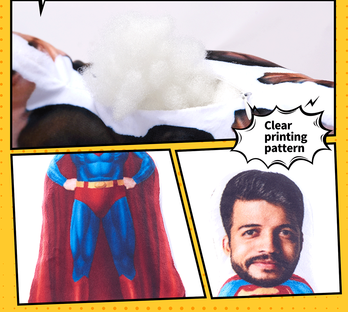 custom superhero pillow