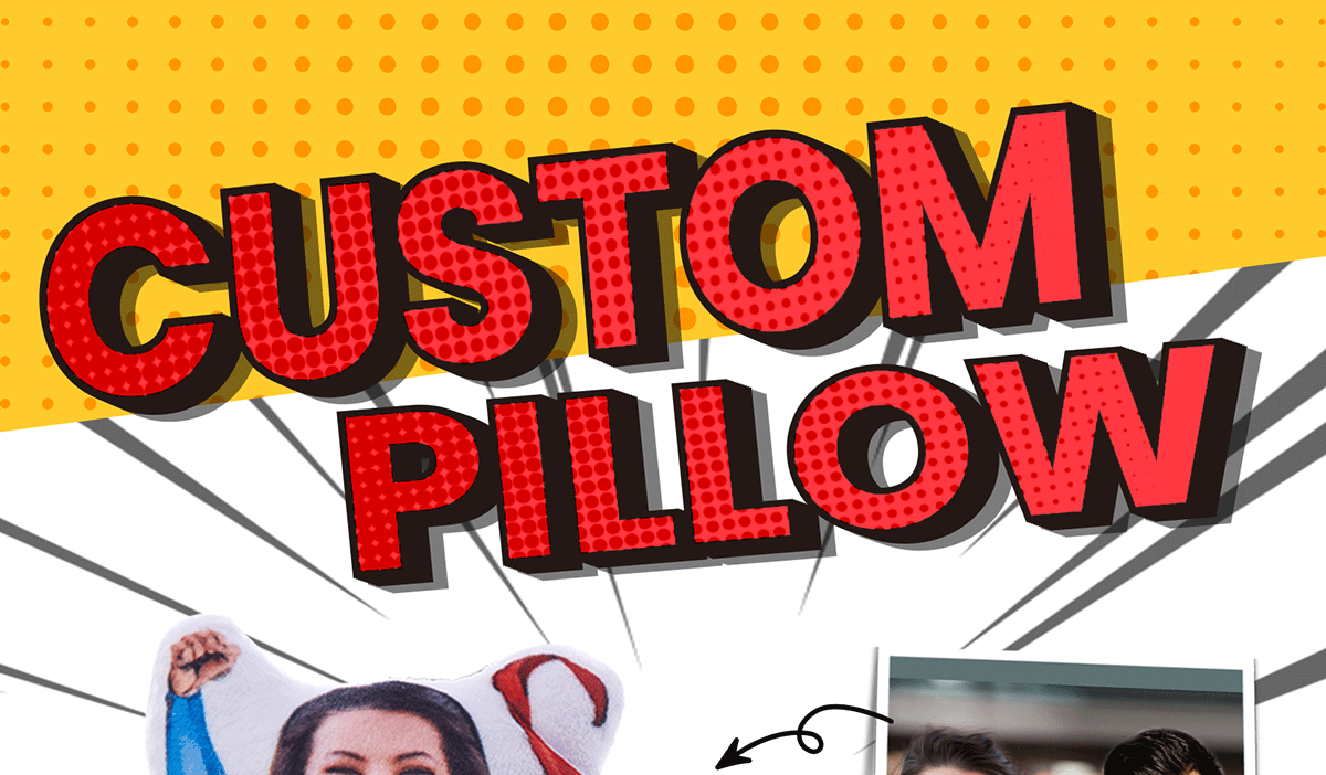 Superhero Couple Pillow