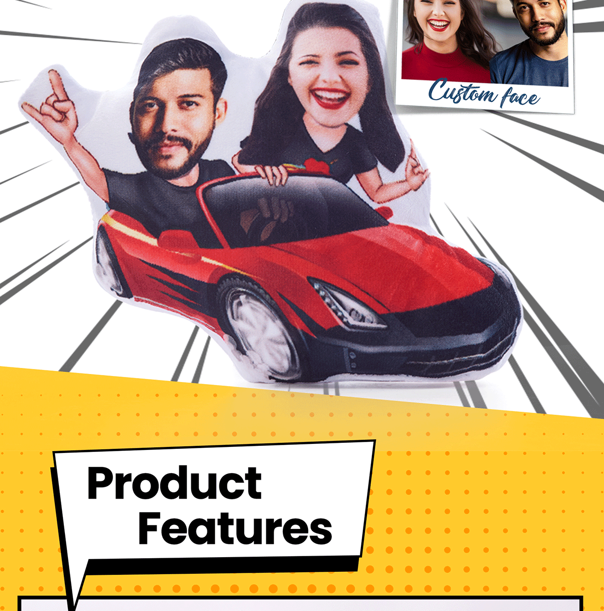Custom Face Ride Pillow