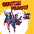 Superhero Couple Pillow - Custom Duo Face Pillow - Personalized Hero Plush - Unique Couple Face Cushion Gift Superhero Couple Pillow - Custom Duo Face Pillow - Personalized Hero Plush - Unique Couple Face Cushion Gift