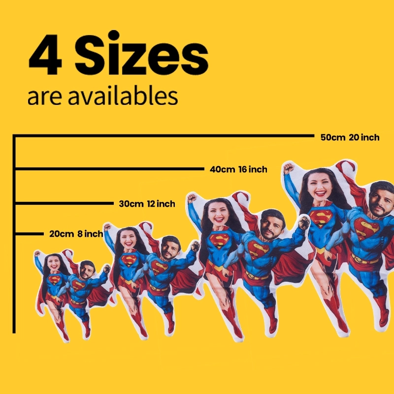 Superhero Couple Pillow - Custom Duo Face Pillow - Personalized Hero Plush - Unique Couple Face Cushion Gift (5) Superhero Couple Pillow - Custom Duo Face Pillow - Personalized Hero Plush - Unique Couple Face Cushion Gift (5)